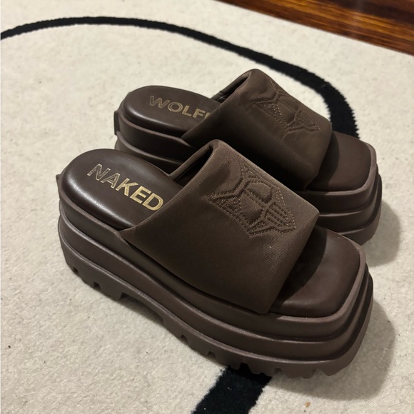 Naked wolfe platform sandals, size 7 - Picture 1 of 3